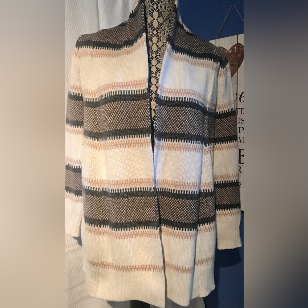Old Navy Striped cardigan with brilliant fall colors size XS